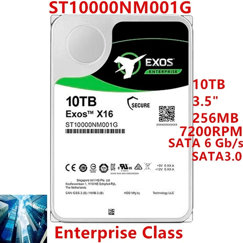 SEAGATE오리지널 하드 서버 드라이브SAS 7200RPM ST10000NM002G ST10000NM001G 10TB 3.5 인치 신