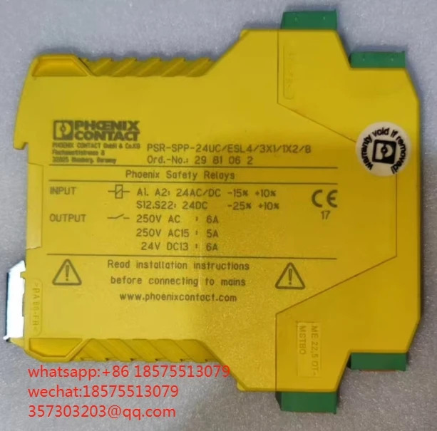 피닉스 PSR-SPP-24UC ESL4 3X1 1X2 B2981062 안전 릴레이 1356718928