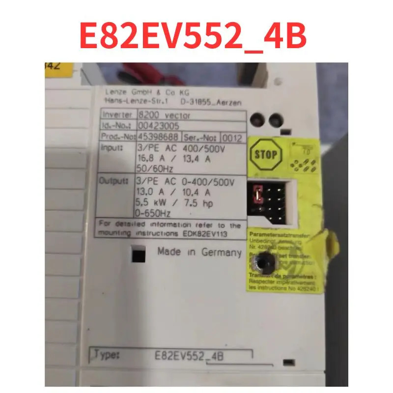 신형 주파수 변환기 리퍼 완료 E82EV5524B