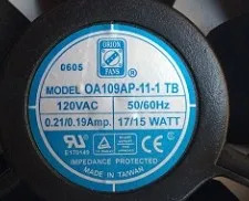 냉각팬 알루미늄프레임 OA109AP-11-1TB 110/120VAC