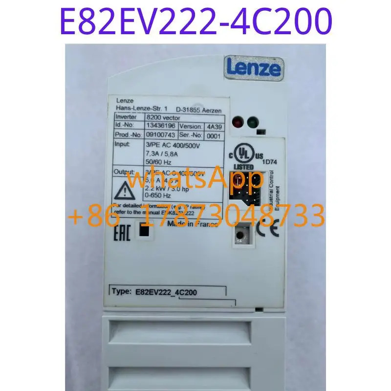 8200 시리즈 리퍼 주파수 변환기 E82EV222-4C200 380V 2.2KW 기능 그대로