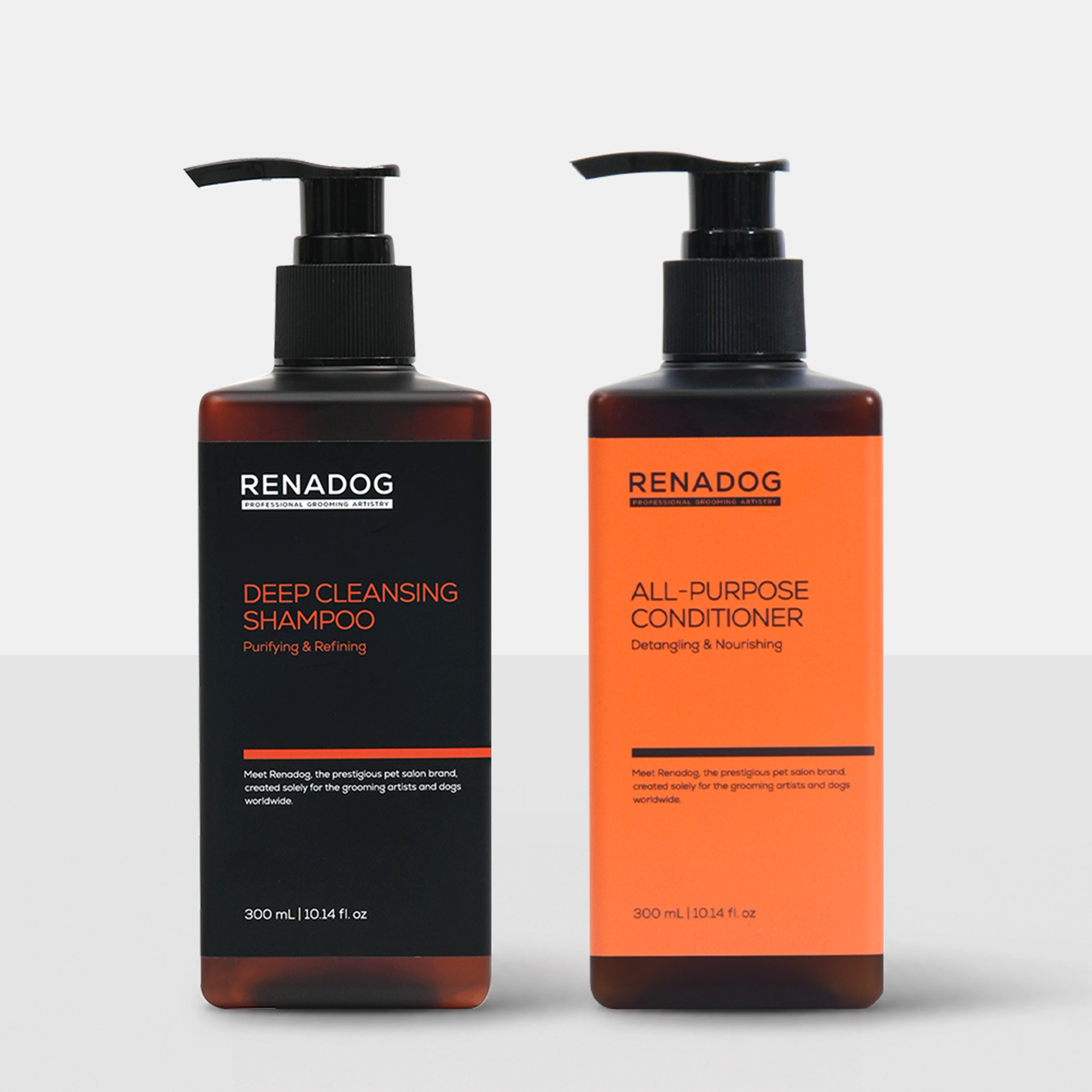 레나독 딥클렌징 올인원 케어 (딥클렌징 샴푸 300ml+올퍼포즈 컨디셔너 300ml) - 상품 이미지