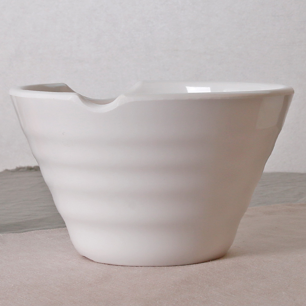백지 멜라민 면기 중식 짬뽕 짜장면 국수 라면 우동 비빔밥 그릇 18cm, 소스면기 - 상세 이미지 2