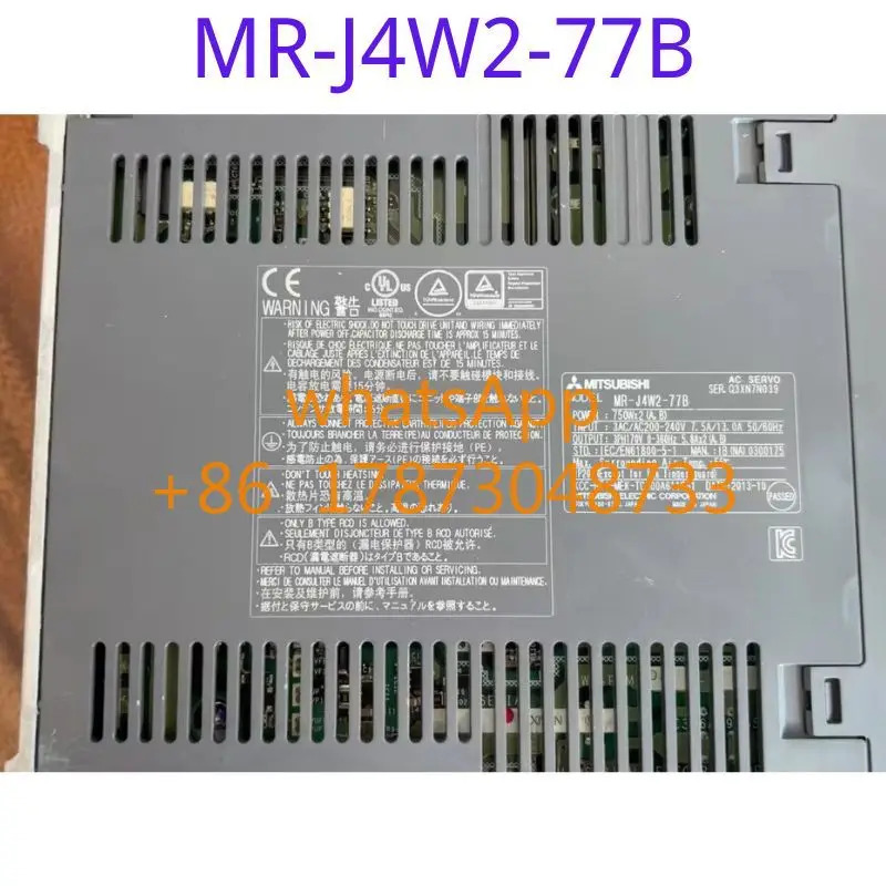 리퍼 드라이버 MR-J4W2-77B기능 리퍼는 그대로 유지됩니다.