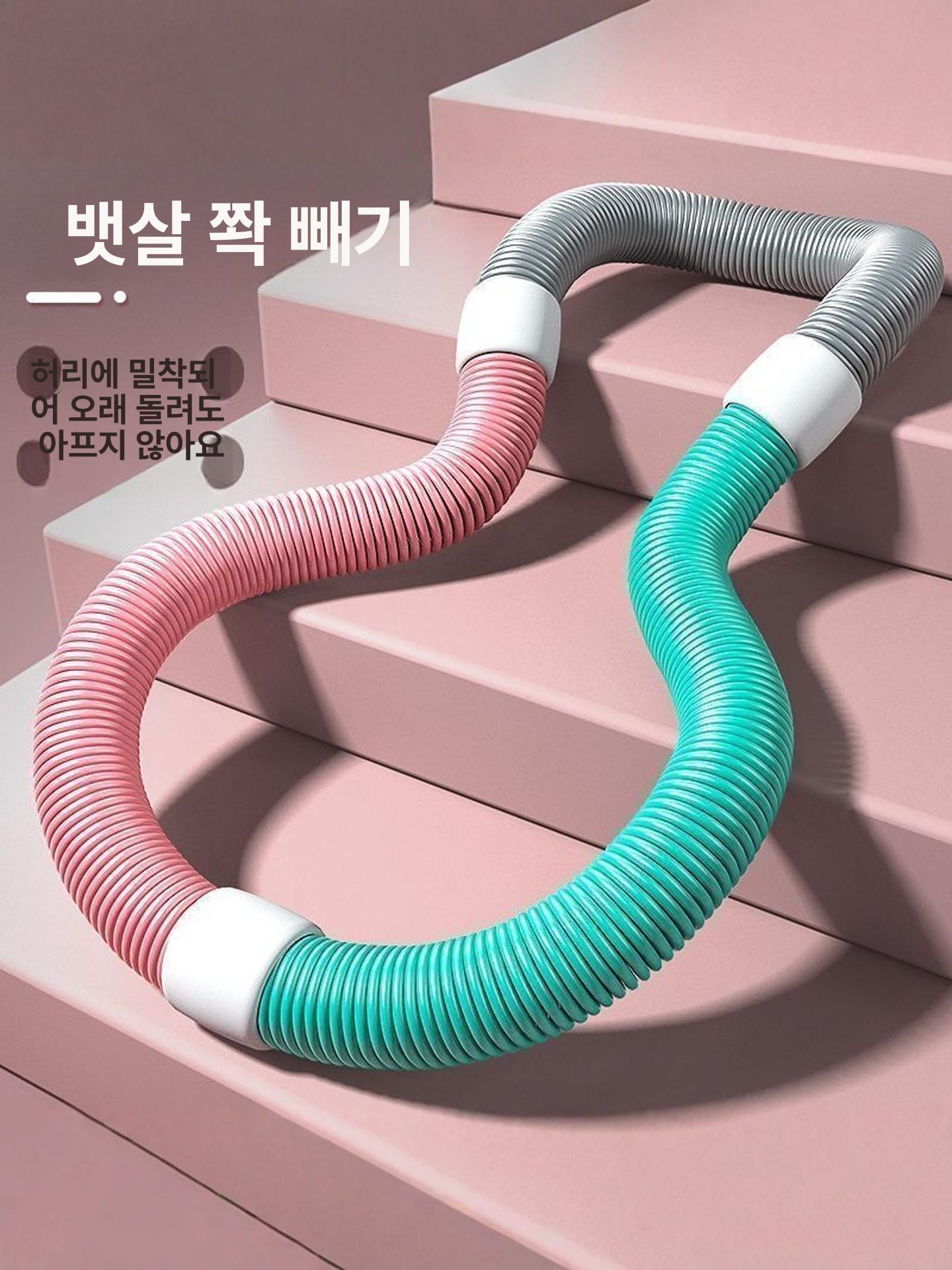 칼로리 훌라후프 복부 핑크 초보자 홈트 체육 용수철 다이어트 - 상세 이미지 3