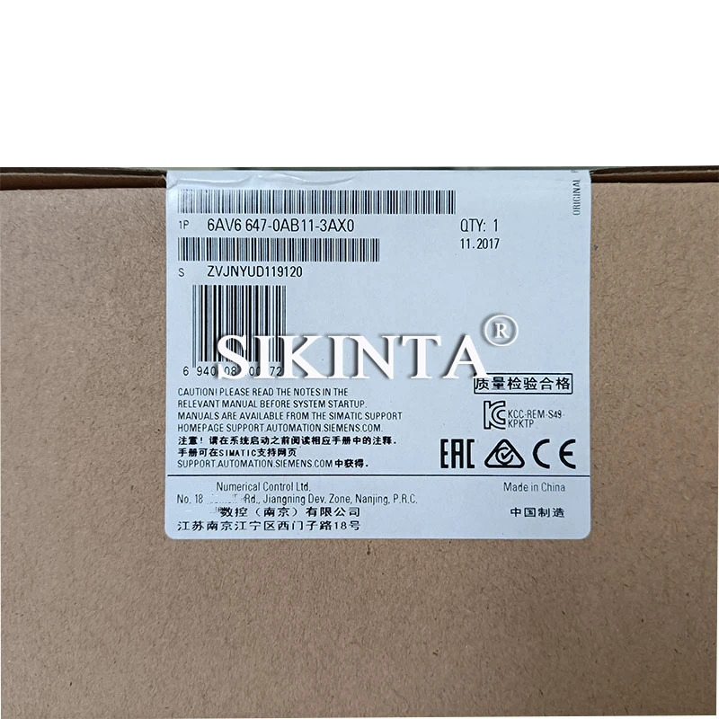 HMI SIMATIC KTP600 유선형 패널 터치 스크린 66647-0AB11-3AX0 5.7 완전 리퍼