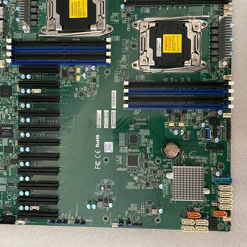 슈퍼마이크로 서버 마더보드X10DRX LGA 2011 C612 지지대 E5 2600 V3 V4 CPU DDR4 PCI-E 3.0 리퍼 완료