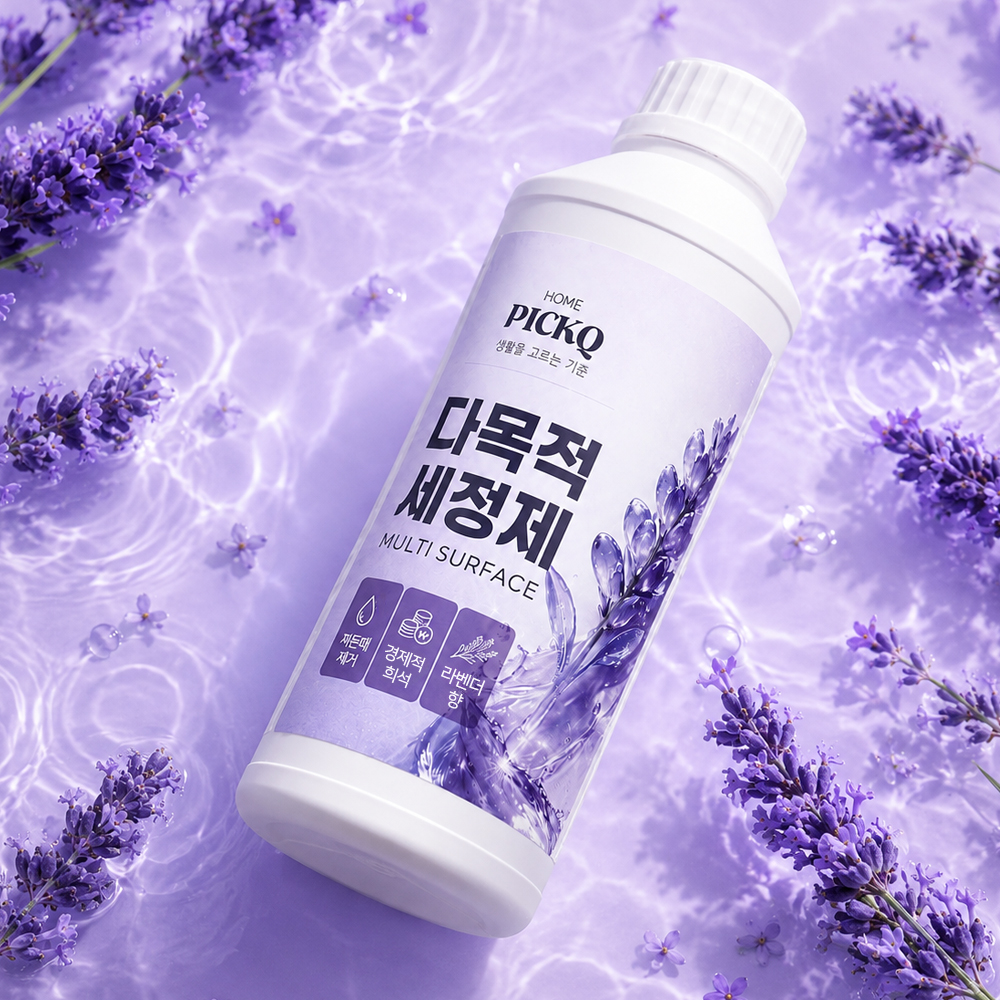홈픽큐 바닥청소세제 다목적세정제 라벤더향 1L 건물 사무실 계단 화장실 찌든때제거 - 상세 이미지 4