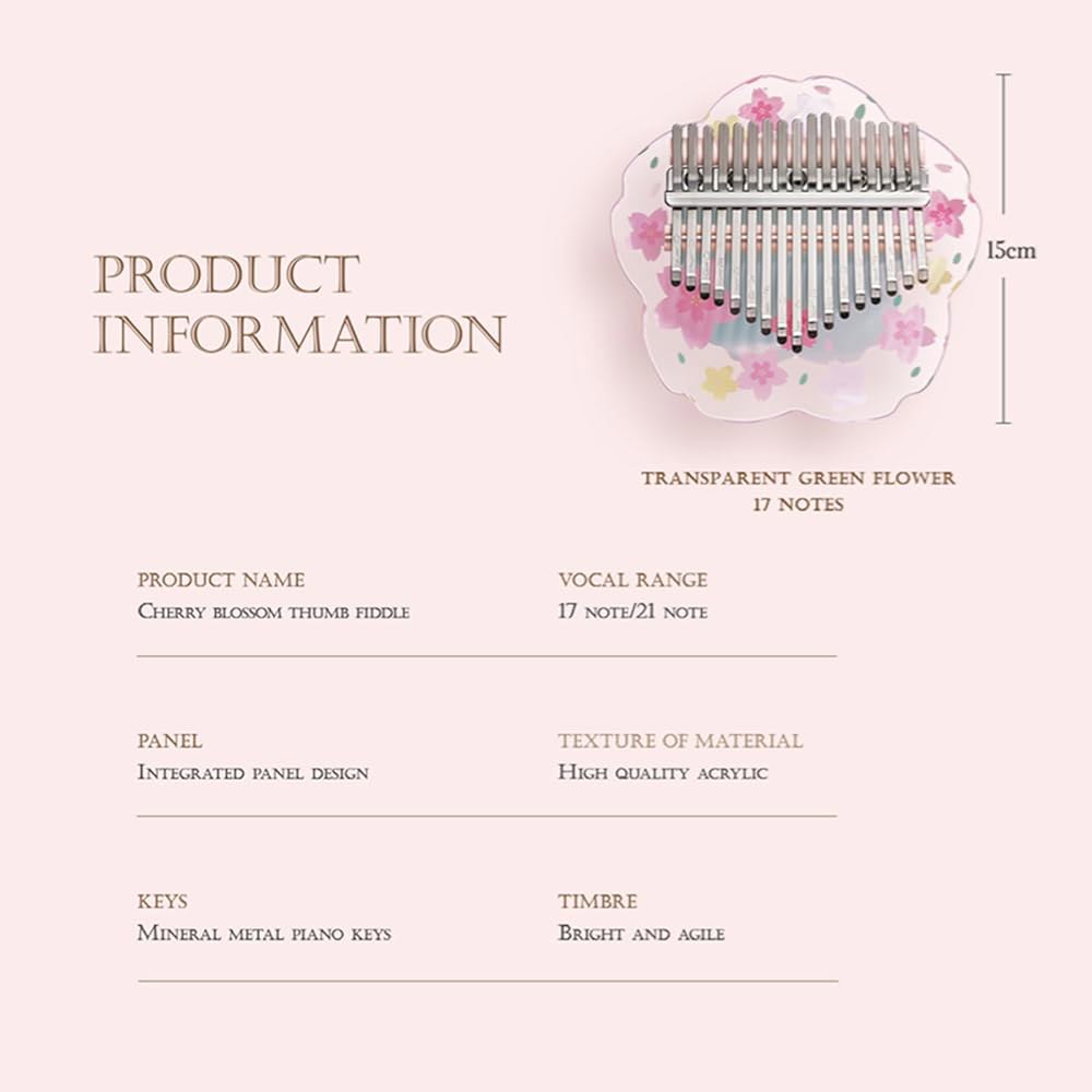 칼림바 엄지 피아노, 전문 휴대용 마호가니 음비라 핑거 튠 해머, 가방, 설명서, 독특한 이상적인 생일 명절 결혼 선물, 초보자를 위한 악기 e2-17 - 상세 이미지 3