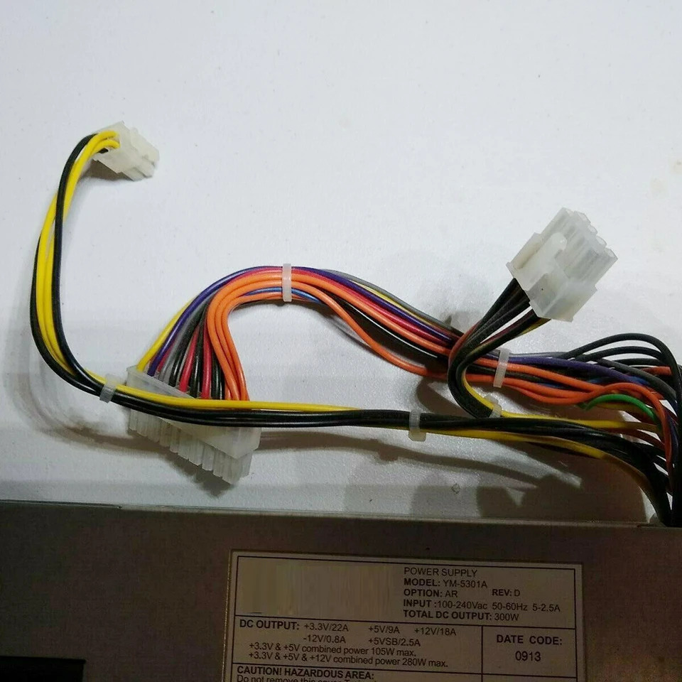 3Y 서버 전원공급장치 YM-5301A AP-1301-1111R2 300W 오리지널