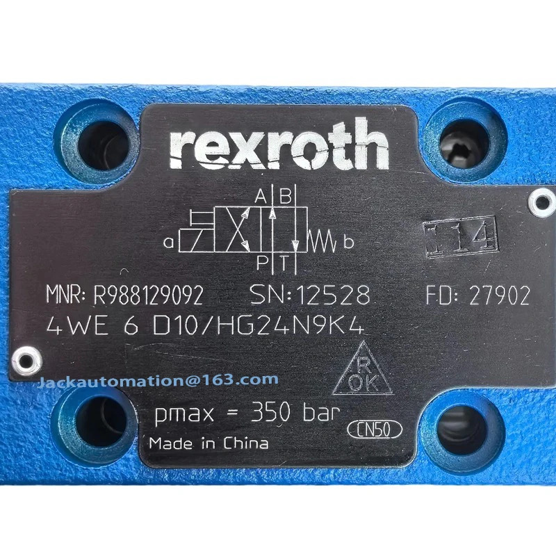 REXROTH 전자기 방향 밸브 4WE6D1X HG24N9K4 4WE6D10 R988129092