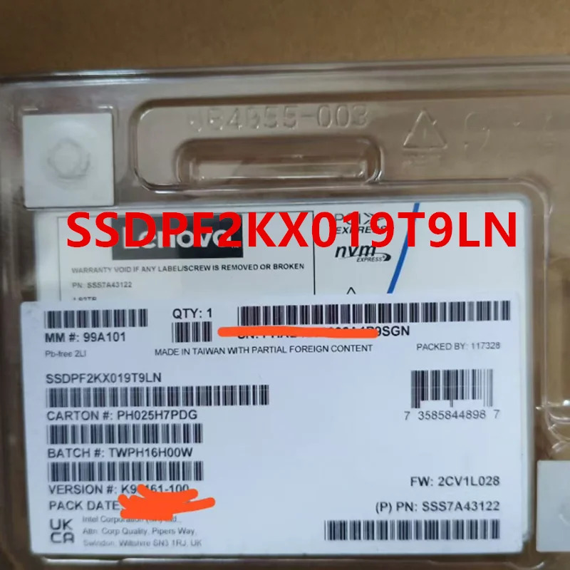 Lenovo호환 P5500 2.5 1.92TB SSD SAS SSDPF2KX019T9LN새 솔리드 스테이트 드라이브