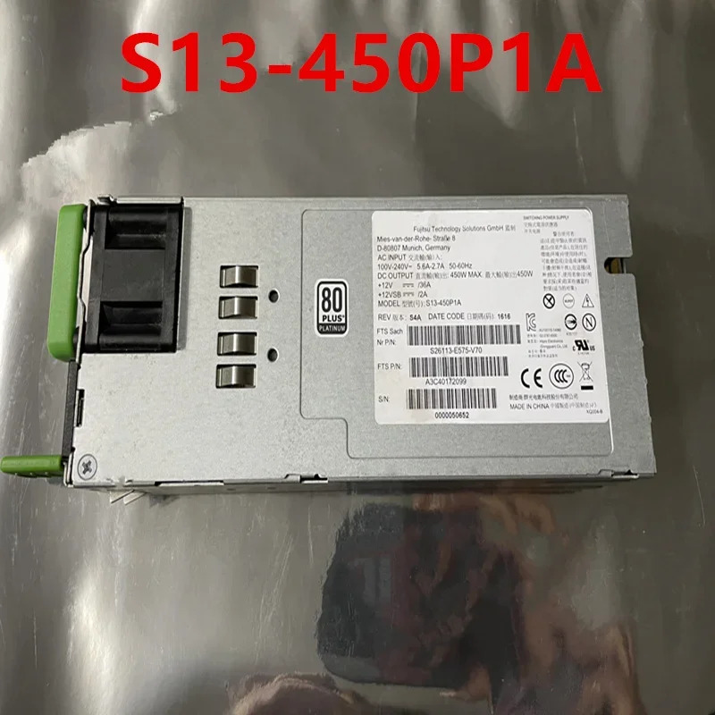 S13-450P1A S26113-E575-V70 스위칭 전원공급장치 Fujitsu RX1330M2 450W 거오리지널