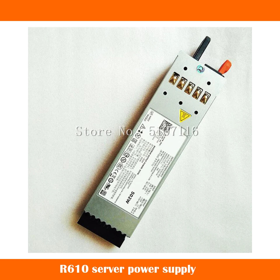 DELL R610 502W 서버 전원공급장치 C502A-S0 MU791 XTGFW C472K
