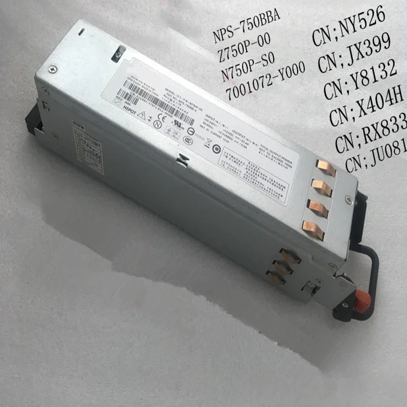 델 PE2950 2970 750W 전원공급장치 Z750P-00 N750P-S0 NPS-750BB A 7001072-Y000 NY526 JX399 Y8132 X404H M076R