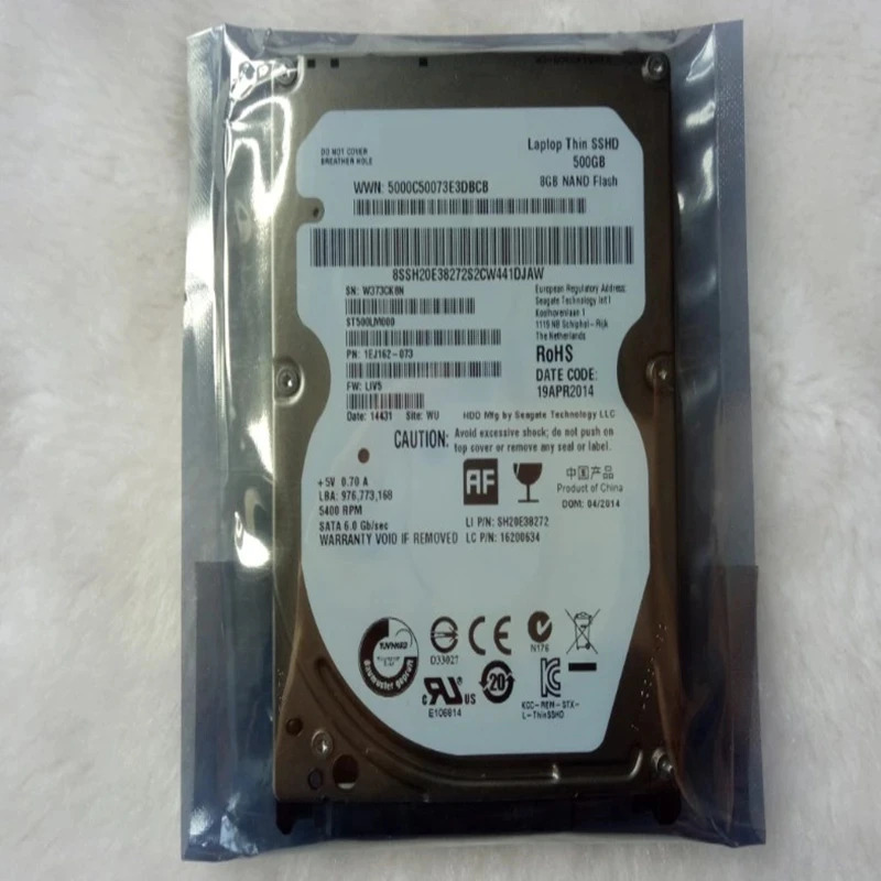 씨게이트오리지널 SSHD 500GB 2.5 인치 SATA 6 Gb/s 64MB 8G 5400RPM ST500LM000