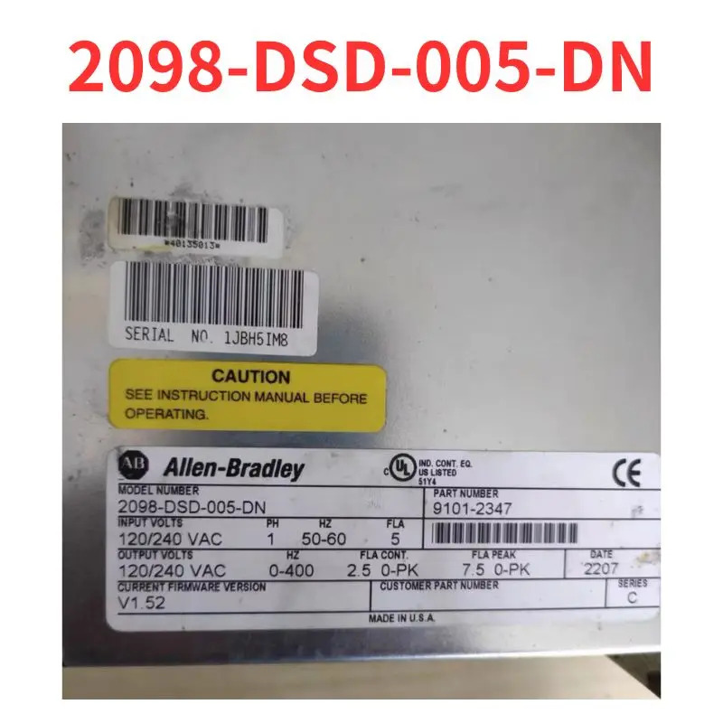 리퍼 완료 서보 드라이버 2098-DSD-005-DN 신