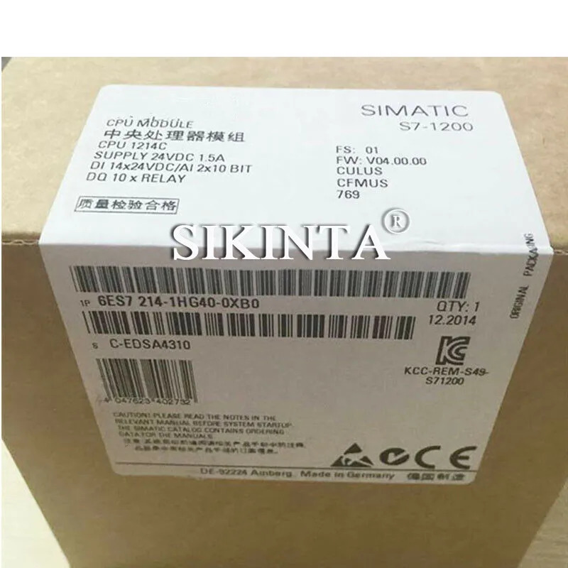 PLC 모듈 6ES7214-1HG40-0XB0 원본