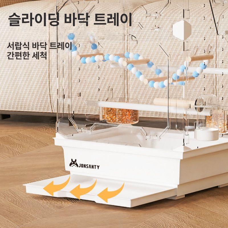 놀이터 아크릴케이지 은신처 키우기 관찰 투명아크릴 테라리움 채집통 아크릴사육장 - 상세 이미지 4