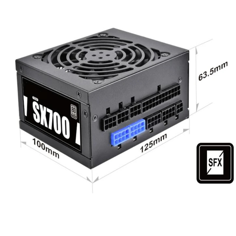 SILVERSTONE SX700W SFX 듀얼 CPU 풀 모듈 PSU 80 플러스 플래티넘 700W 전원공급장치 SST-SX700-PT 신