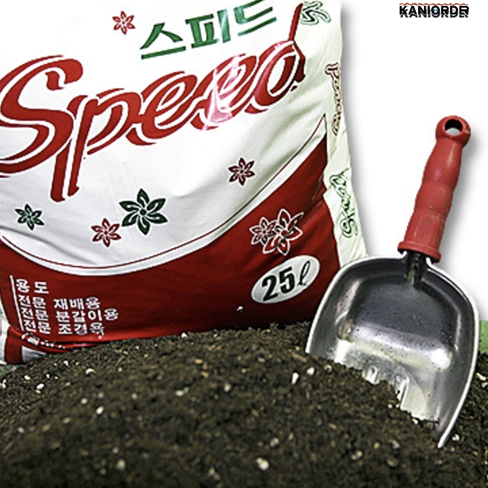 텃밭 배양토 화단 조경 분갈이 흙 삽 세트 재배 혼합토 마감재 25L - 상품 이미지