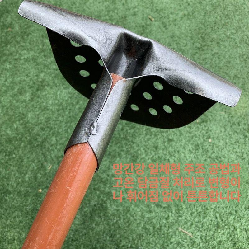 트렌치 배수로삽 하수구 손잡이 오물 청소삽 도랑삽 쇠브러쉬 장대 사각 이물질 - 상세 이미지 5