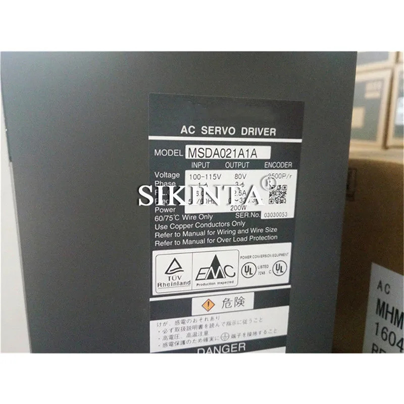 AC 서보 드라이브 MSDA021A1A 완전히 리퍼