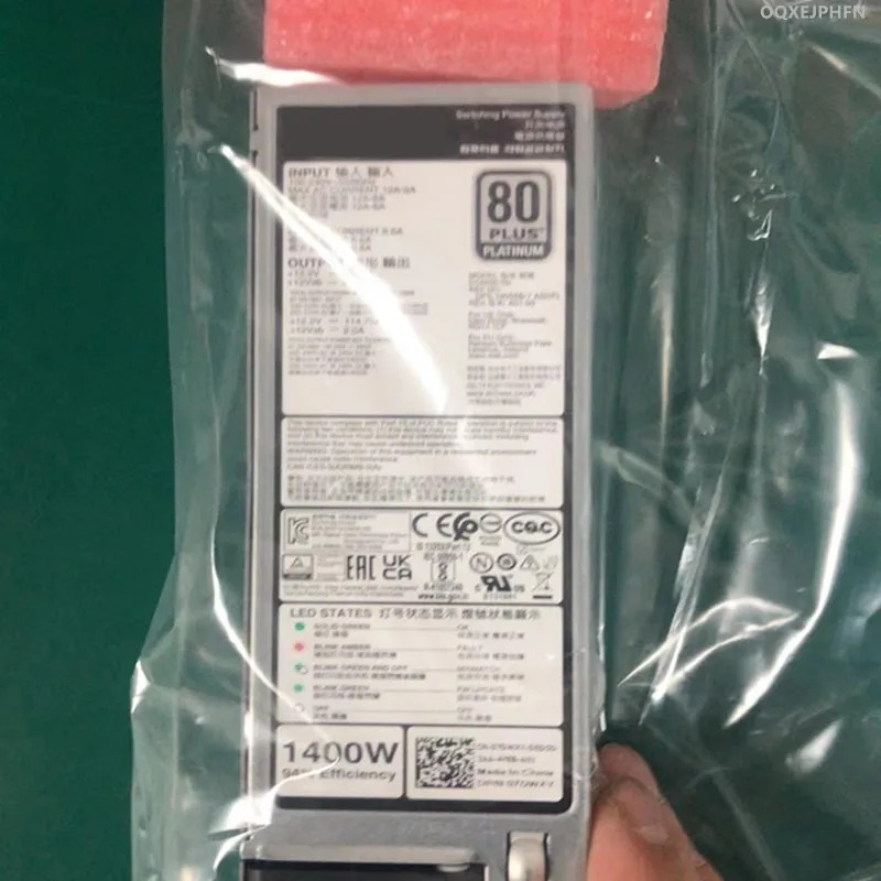 DELL R450 R650 R650XS R750 R750XS R760 R760XS 1400W 7DWXY 07DWXY D1400E-S0 DPS-1400AB-7 A 새 전원공급장치