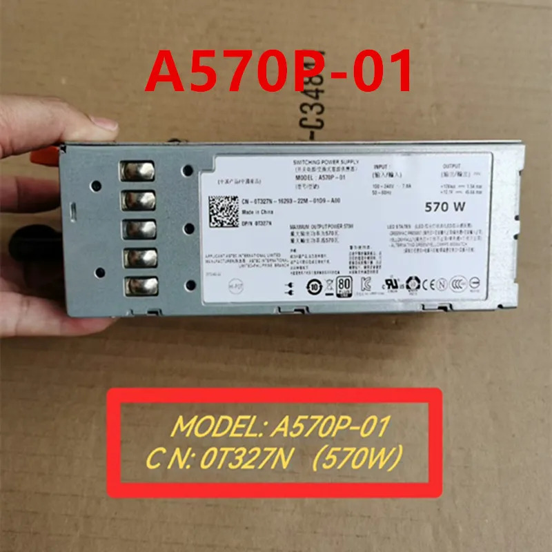 DELL Poweredge R710 T610 570W T327N 0T327N A570P-01새 원본 전원공급장치
