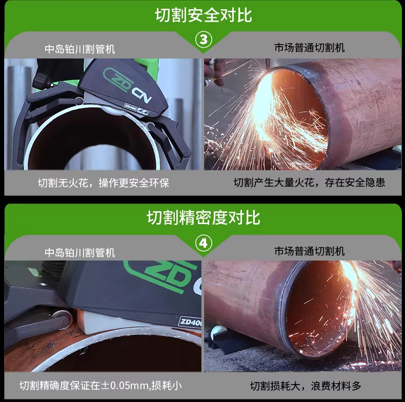 전기 파이프 커터 동관 배관 pvc 구리 튜브 절단기 ZD220형 - 상세 이미지 3