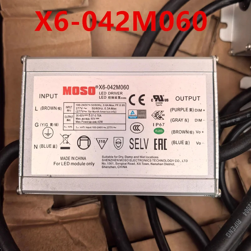 MOSO 21-43V 60W X6-060M043 30-60V 42W X6-042M060 새 원본 전원공급장치