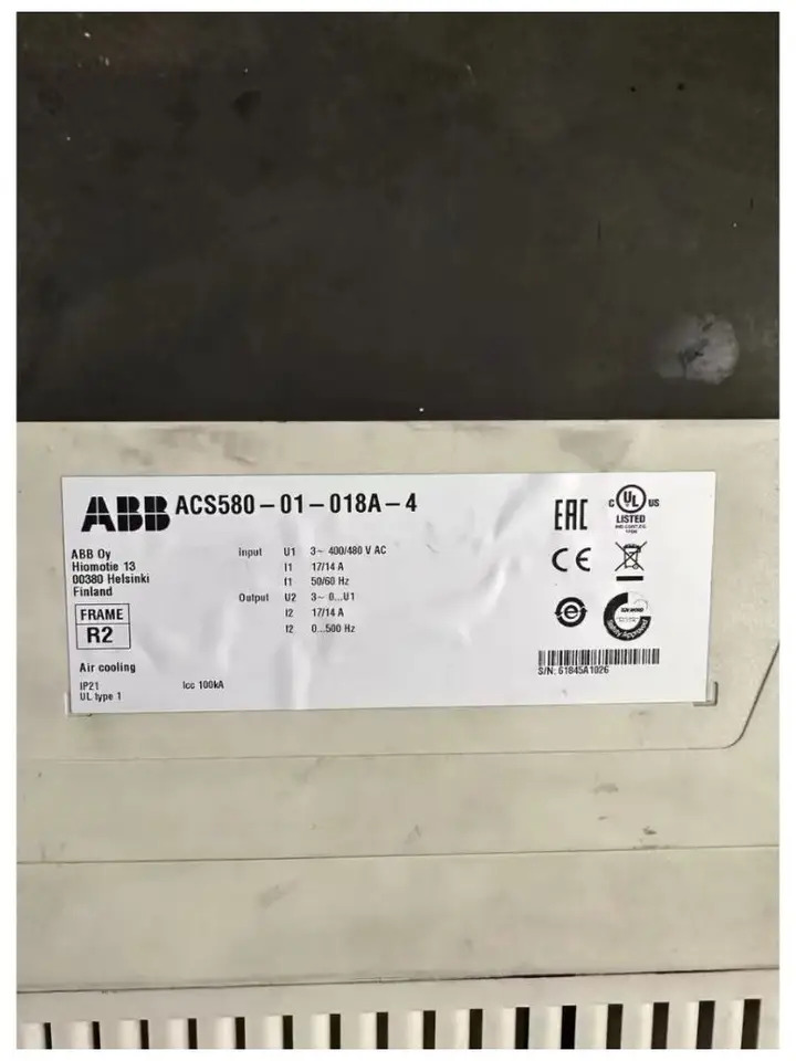 리퍼 ACS580-01-018A-4 인버터 완료