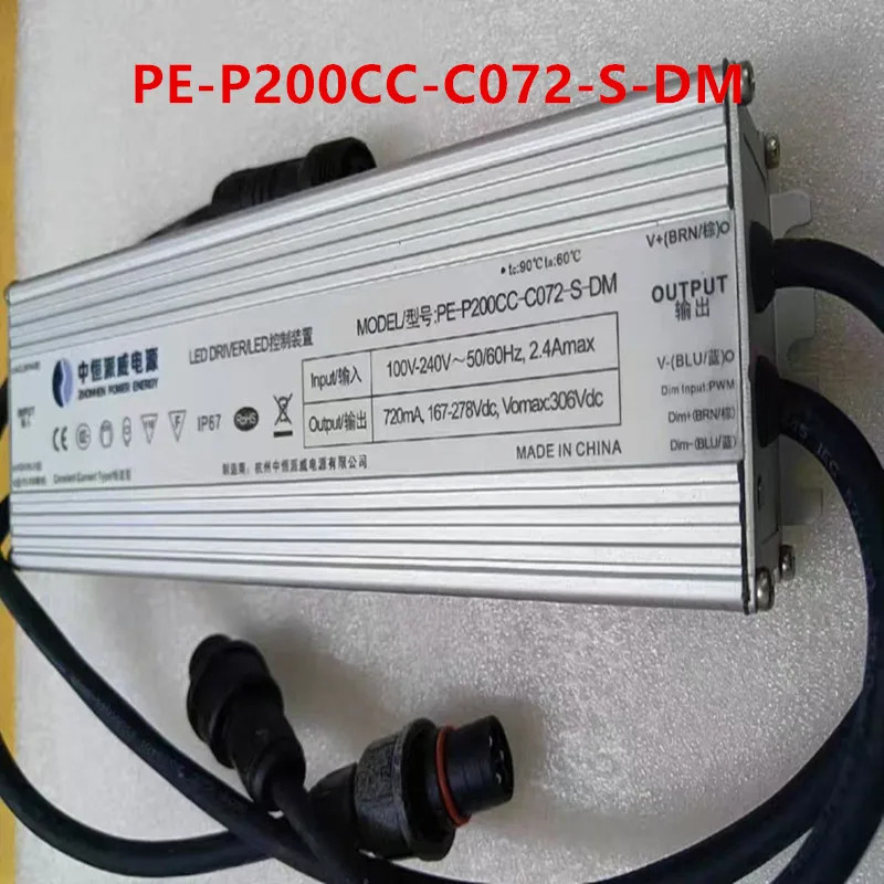 전원공급장치 ZHONHEN 167-278V 200W PE-P200CC-C072-S-DM 24V 14.6A 350W PF-F350CV-V024-S-VF 신