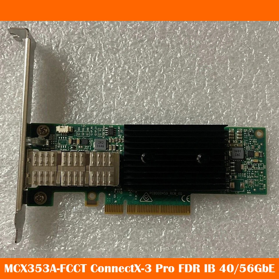 네트워크 카드 NIC CX353A MCX353A-FCCT ConnectX-3 Pro FDR IB 40/56GbE 단일 포트 미세
