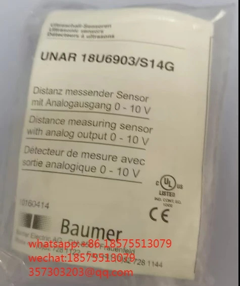 BAUMER UNAR 센서 18U6903 S14G