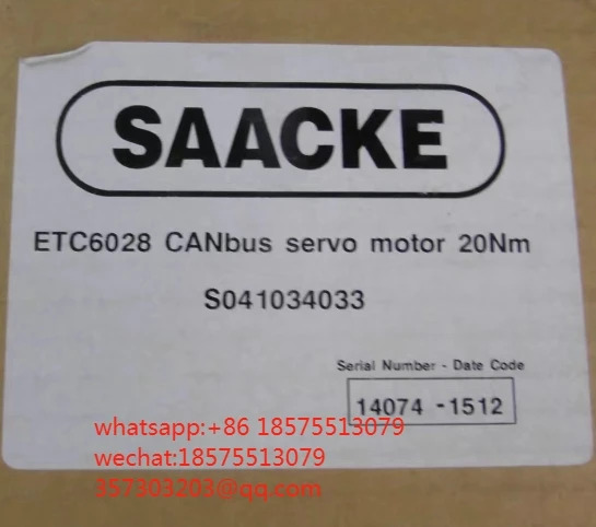 SAACKE S041034033 액추에이터 ETC6028 CANbus 서보모터 20Nm