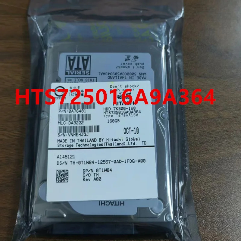 HITACHI오리지널 하드 노트북 드라이브SATA 7200RPM HTS725016A9A364 160GB 2.5 인치 신