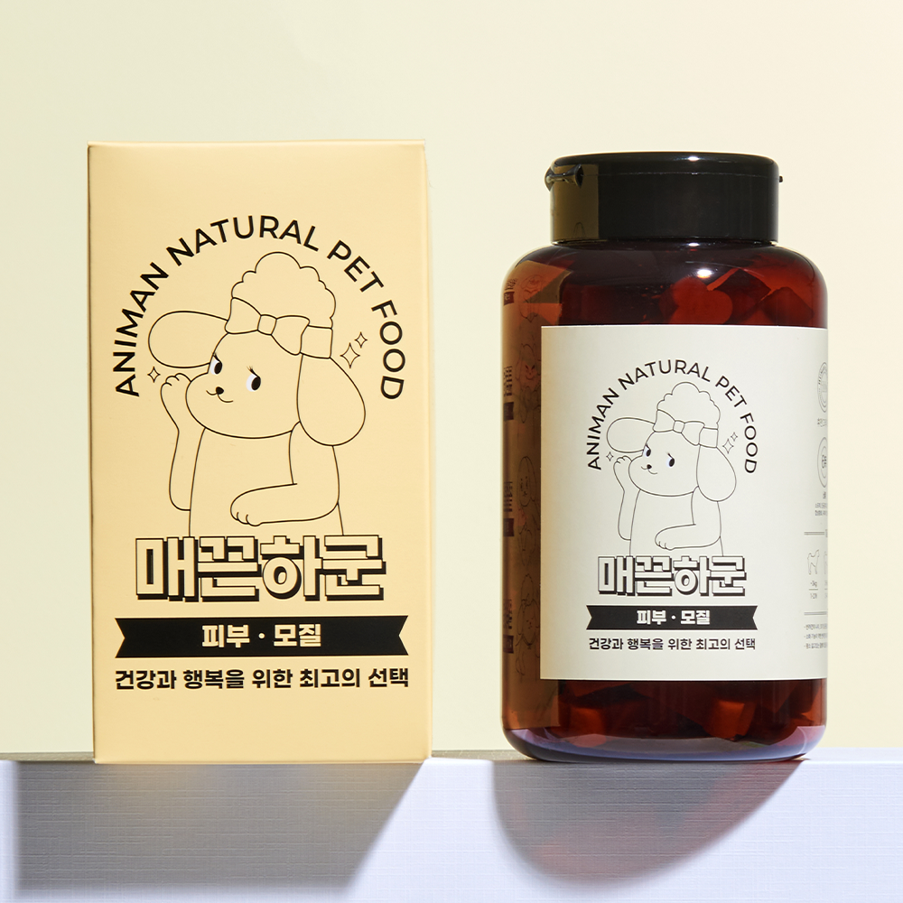애니먼 매끈하군 강아지 피부 모질 영양제 250g - 상세 이미지 2