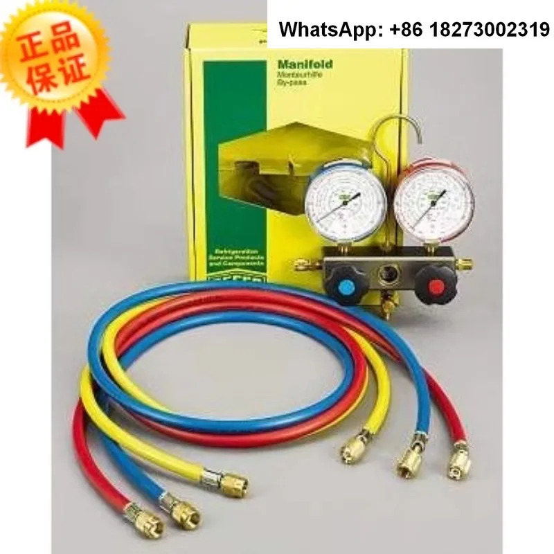 스노우 타입 압력 게이지 듀얼 밸브 BM2-6-DS-R22/- DS-R32 에어컨 냉매