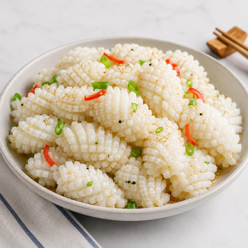 HACCP 직접 가공한 바다한끼 솔방울 모양 냉동 오징어 2kg x 2팩 (총4kg) 이미지 8