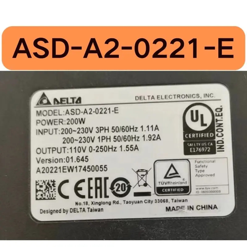 리퍼 A2 드라이버 200W ASD-A2-0221-E 완료 기능이 손상
