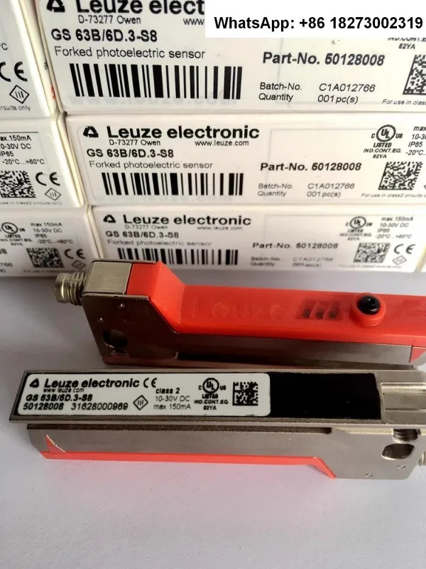 독일 LEUZE 슬롯 센서 GS 63B 6D.3-S8 라벨 기계 신