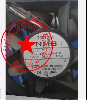 오리지널 팬 일본 4 라09238RA-12N-EM DC12V 1.90A