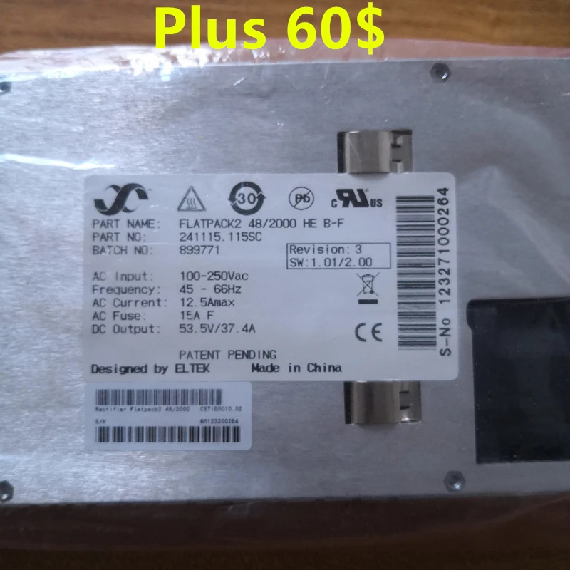ELTEK FLATPACK2 PSU 2000W 전원공급장치 Flatpack 2 48/2000 HE 241115.105 B-F 신