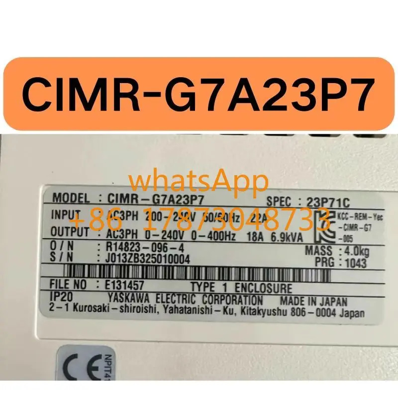 인버터 CIMR-G7A23P7 200V 3.7KW
