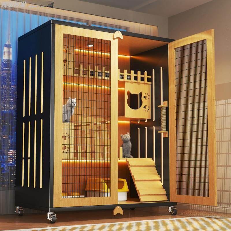 캣빌라 고양이케이지 사육장 철장 호텔장 반려묘 고양이집 놀이터 고양이격리장 펜스 - 상세 이미지 2