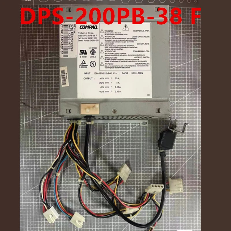 리퍼 오리지널 전원공급장치 COMPAQ 486 586 DPS-200PB-38 F PA-4151-4C 새 것처럼 작동