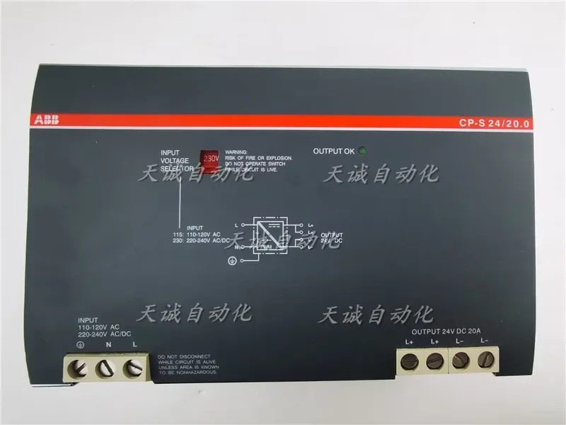오리지널 ABB 스위치 전원공급장치 CP-S 24/20.0 레일 1SVR 427016 R0100