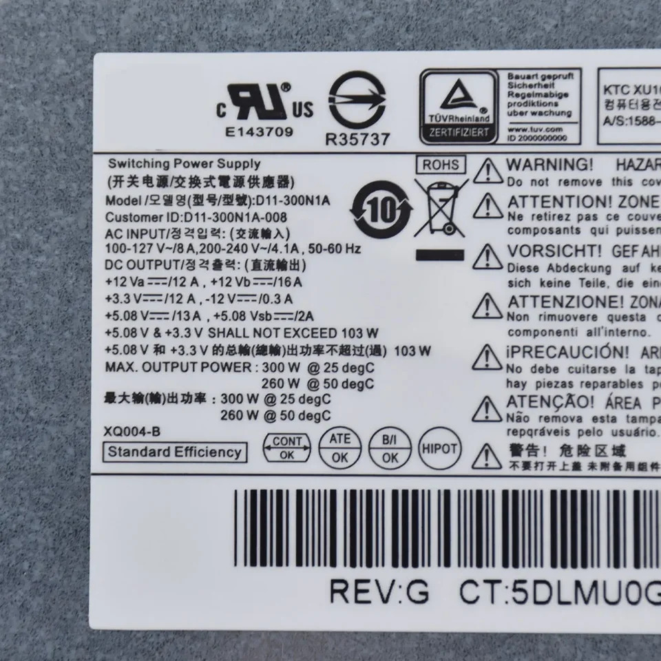 hp호환 ProDesk 550 405 480 400 G2 300W 전원공급장치 759045-001 759763-001 Psu