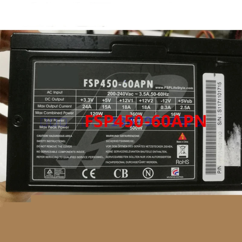 FSP 610 PSU 전원공급장치 FSP450-60APN 450W 신
